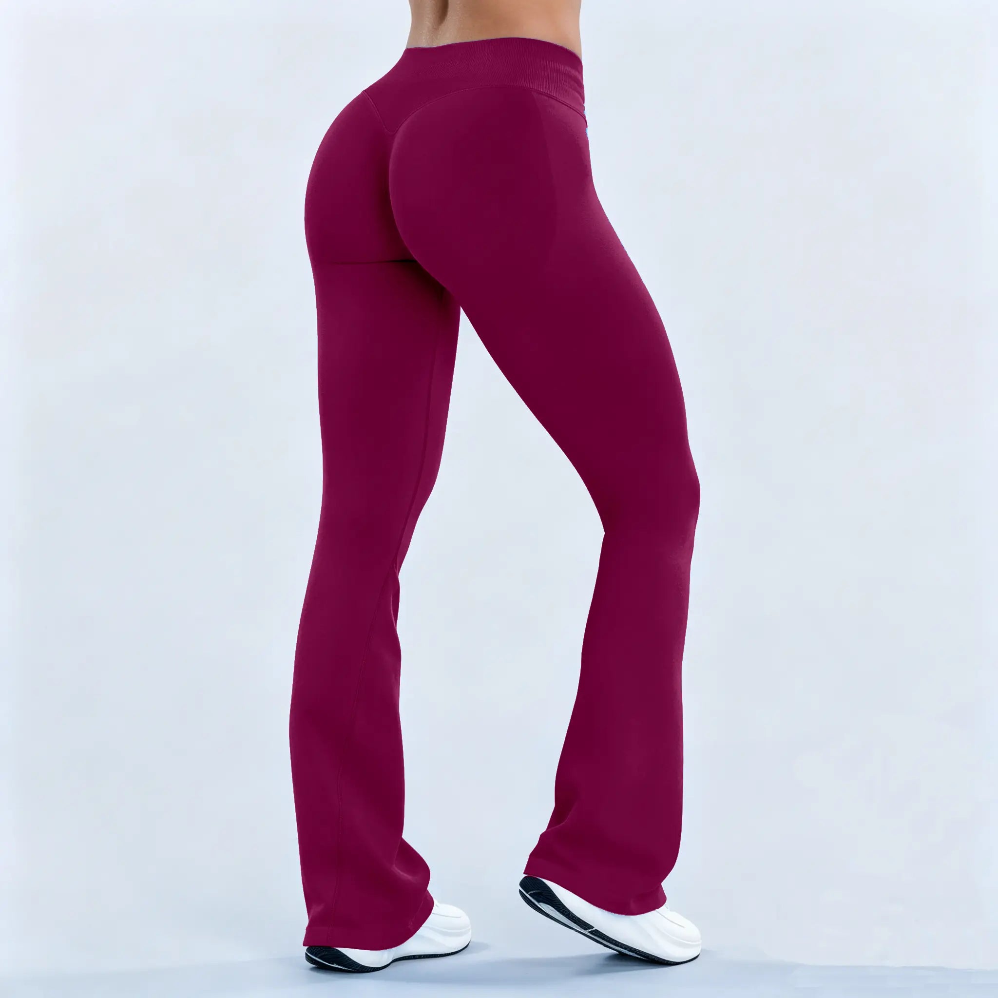 GYMER IMPACT Flares Butt Bottoms Gymwear Workout Gym Women Butt Lifting Pants Sportswear Sports Slim Fit Tummy Control Yoga