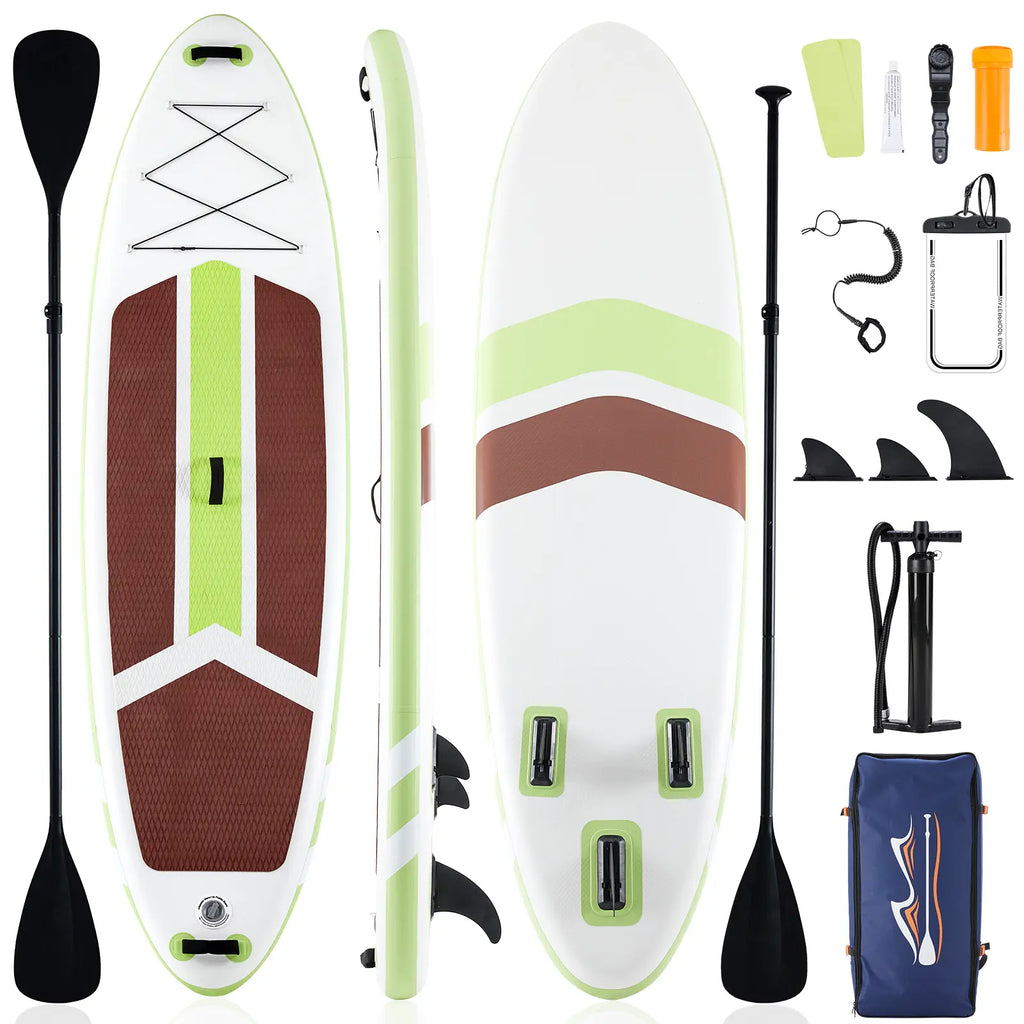 Premium Inflatable Stand up Paddle Board, SUP with 2-In-1 Paddle, Wide Stable Non-Slip Deck for Youth & Adults