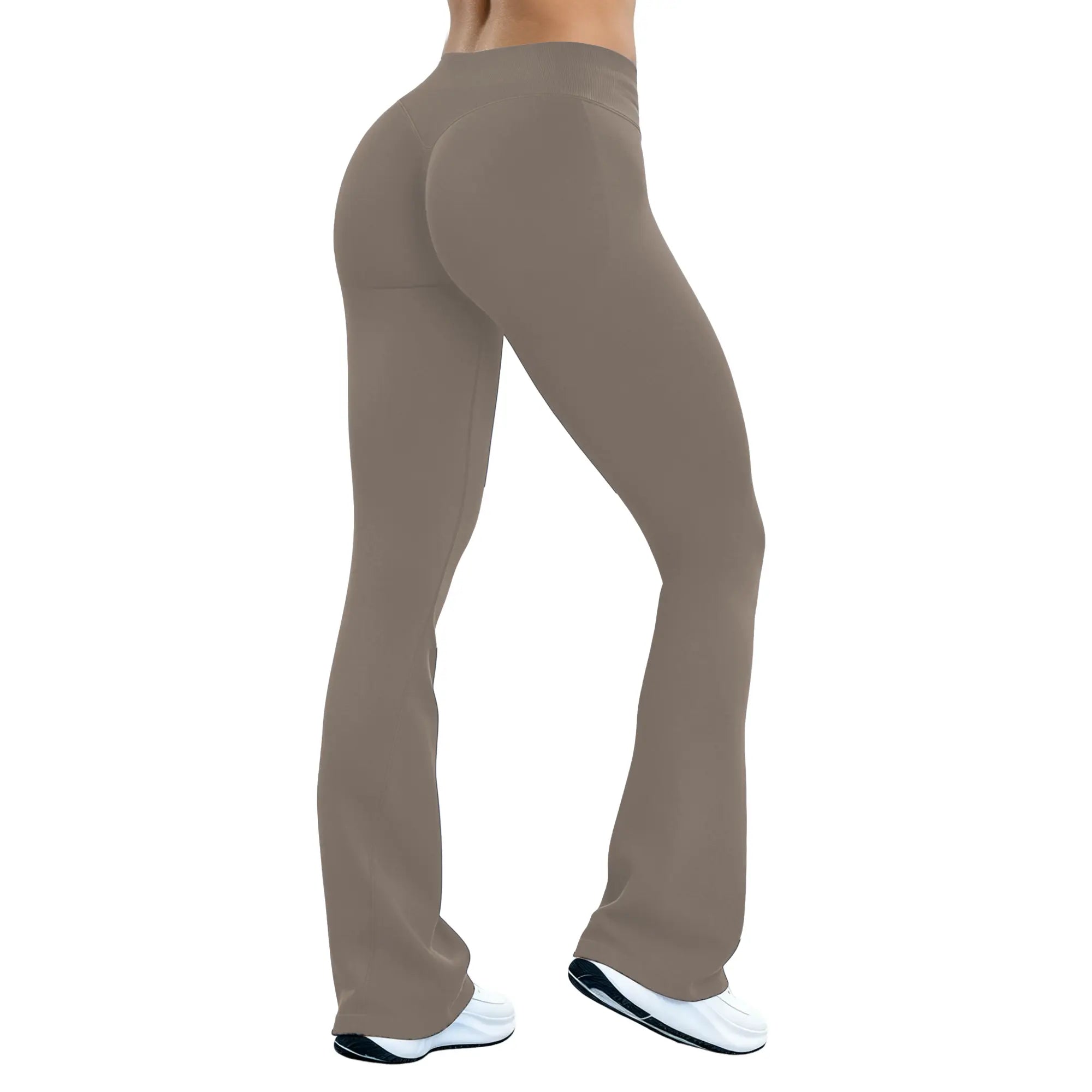 GYMER IMPACT Flares Butt Bottoms Gymwear Workout Gym Women Butt Lifting Pants Sportswear Sports Slim Fit Tummy Control Yoga