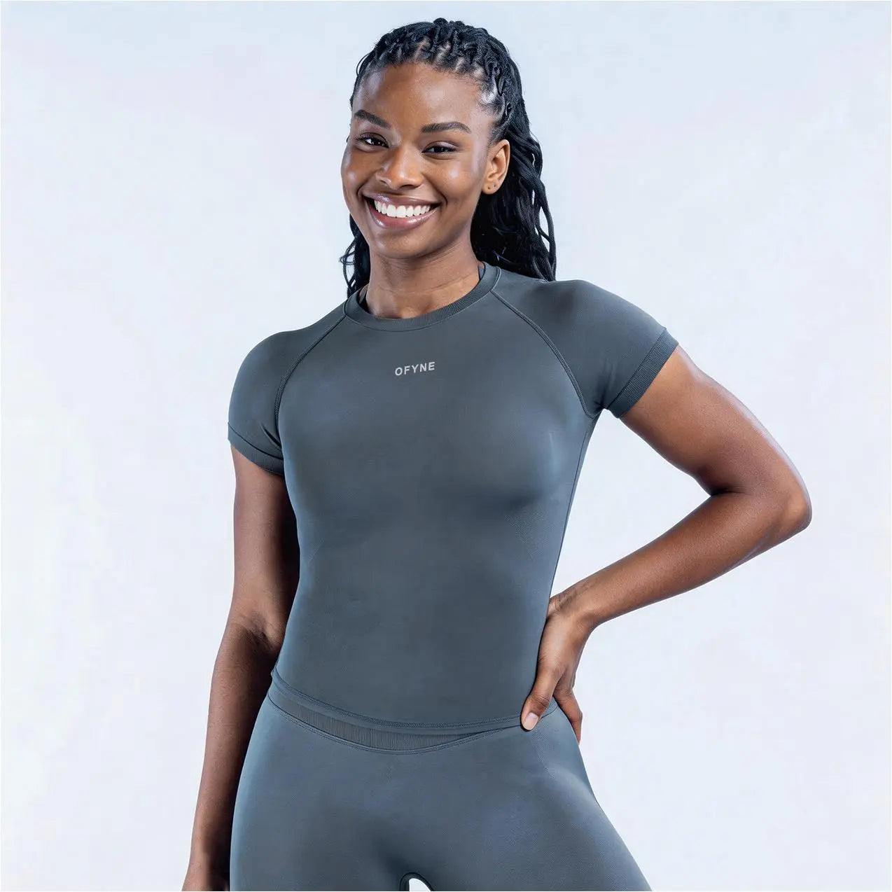 DF Impact Women'S Seamless Longline Workout Top, Sculpting Short Sleeve Yoga Gym Shirts, High Performance Athletic Tops, Breathable Training T-Shirts for Fitness Running Exercise